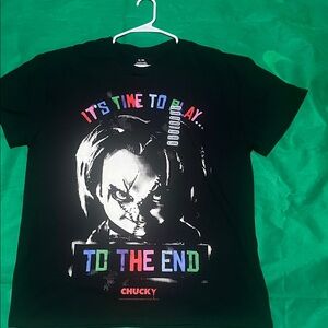 Chucky Black Graphic Tee - Short Sleeve